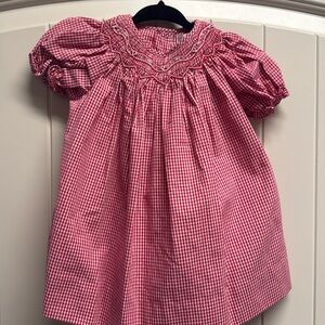 Petite Ami 6 month Smocked Red Dress